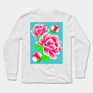 Graceful Peony Long Sleeve T-Shirt